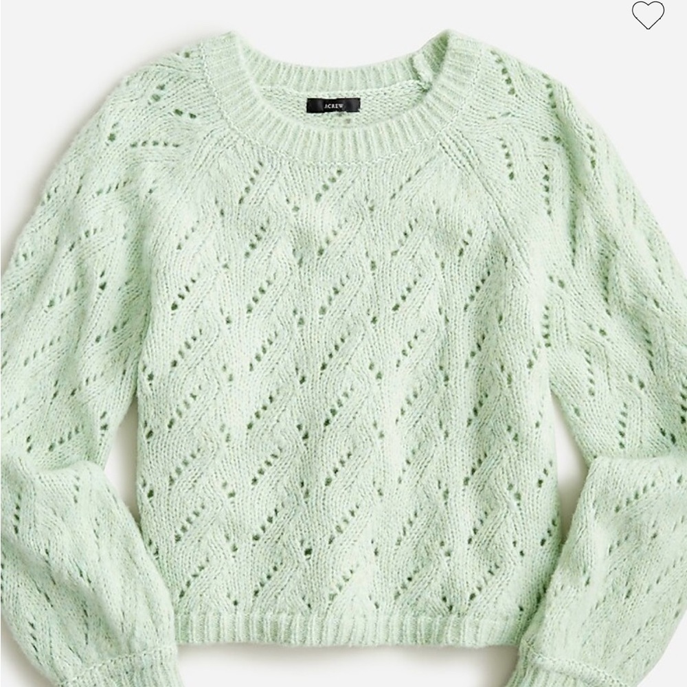 Size extra small J Crew Pointelle Crew neck Sweater